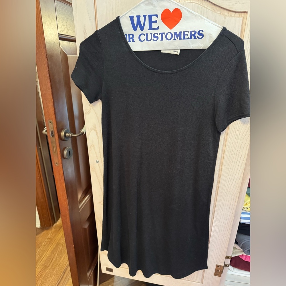 Wilfred Black Short Sleeve Tee Dress